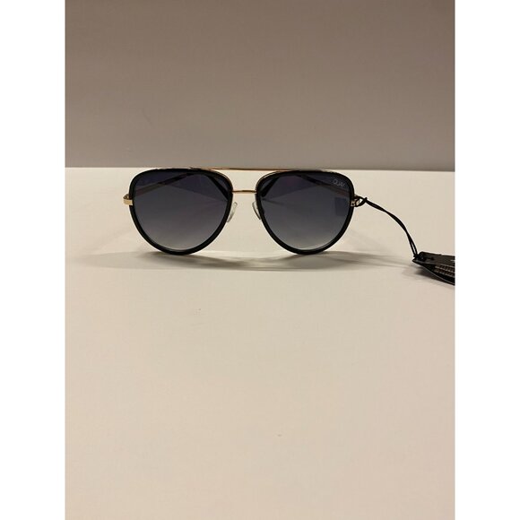 Q/A Quay Australia All In Black Gold Rim  Sunglasses 49813 - Picture 1 of 6